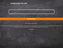 Tablet Screenshot of escapecampervan.com